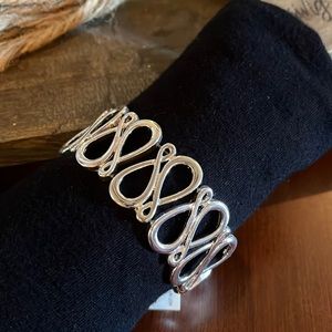 NWT Napier Stretch Silver Plated Bracelet